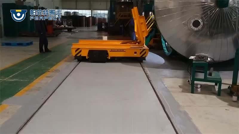 motorized die cart with warning alarm 30 ton